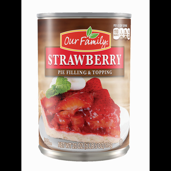 Our Family Strawberry Pie Filling 21oz