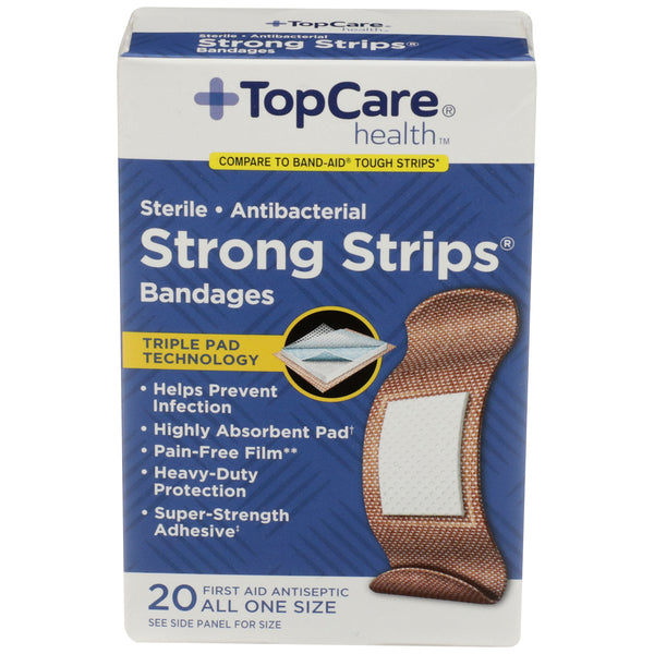 Top Care Strong Strips Bandaids  20ct