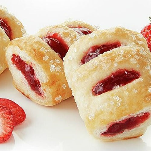 Strudel, strawberry cream cheese filled raw frozen, 1 doz