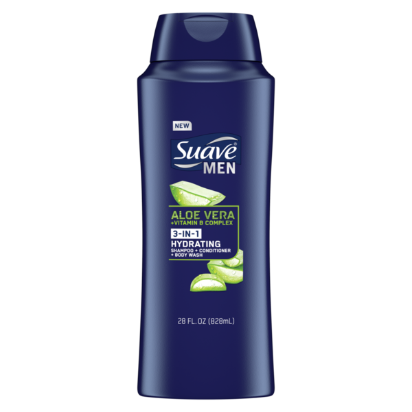 Suave Men Shampoo 3 in 1 Aloe Vera & Bergamot