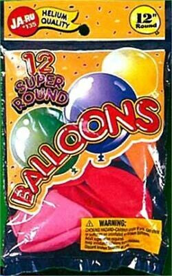 JA-RU Super Rounds Balloons 12 ct