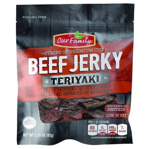 Our Family Teriyaki Beef Jerky 3.25oz