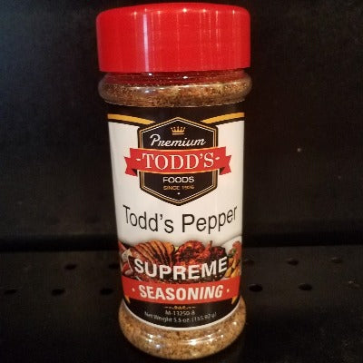 Todd's Pepper Supreme Seasoning 5.5oz