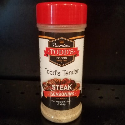 Todd's Tender Steak Seasoning 8.25oz