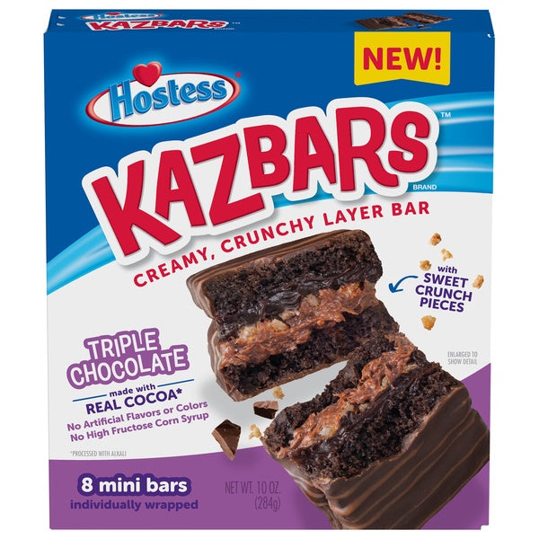 Hostess Kazbar Triple Chocolate Bar 10oz
