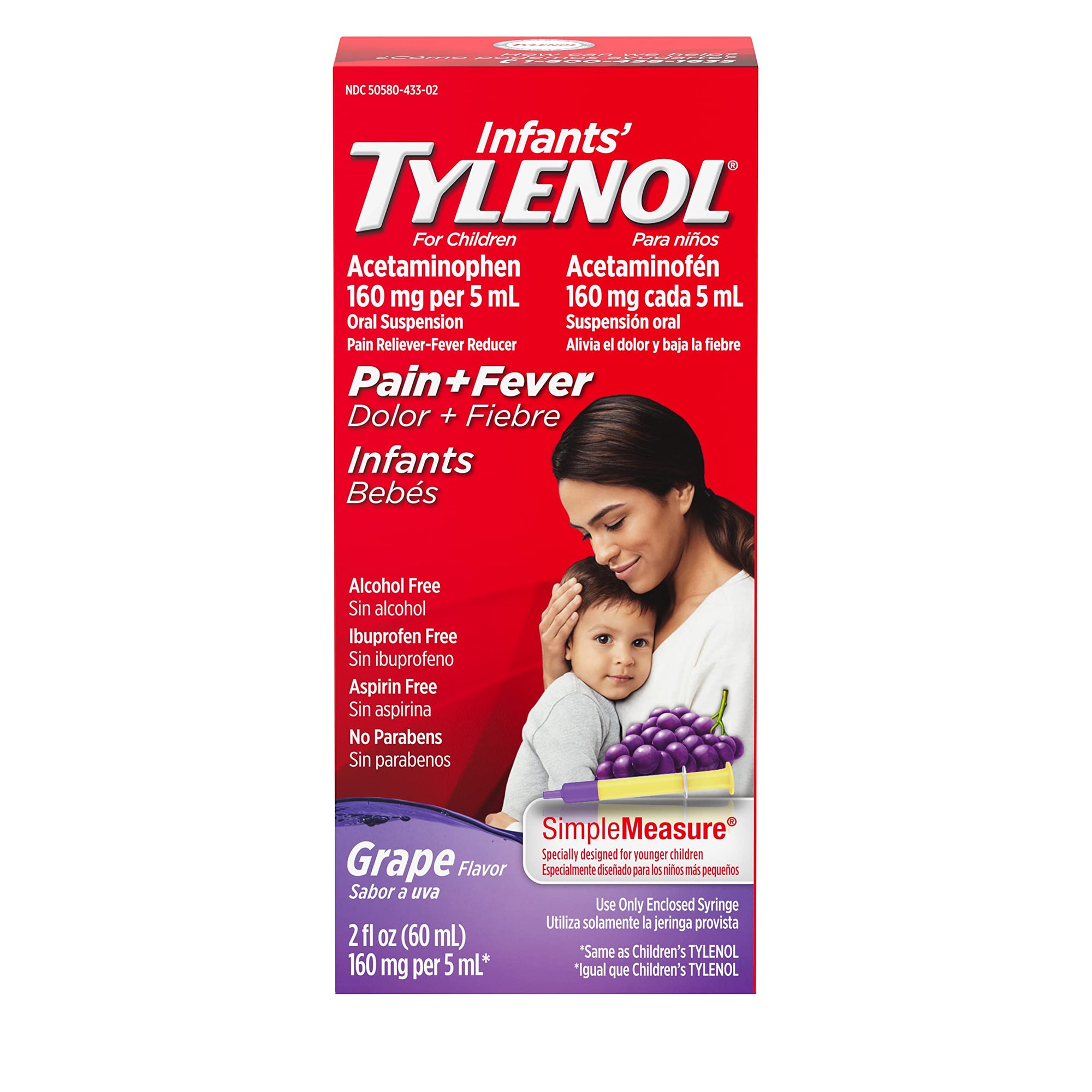 Tylenol Infants Acetaminophen 2 oz. Grape