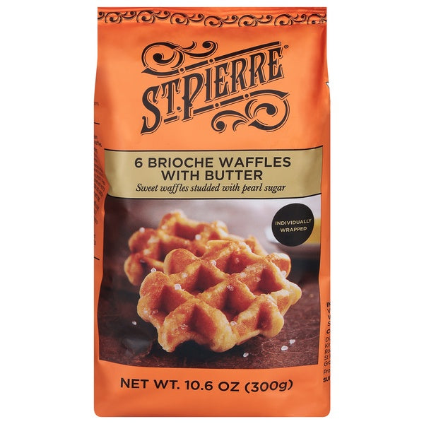 St Pierre Brioche Butter Waffles 6ct