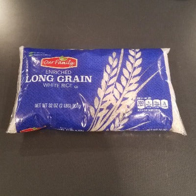 Our Family Long Grain White Rice 32 oz.