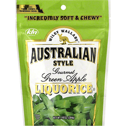 Wiley Wallaby Green Apple Liquorice 10oz